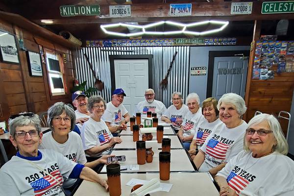 Senior dining group shows support for Flagg Township Museum’s 250th anniversary initiative
