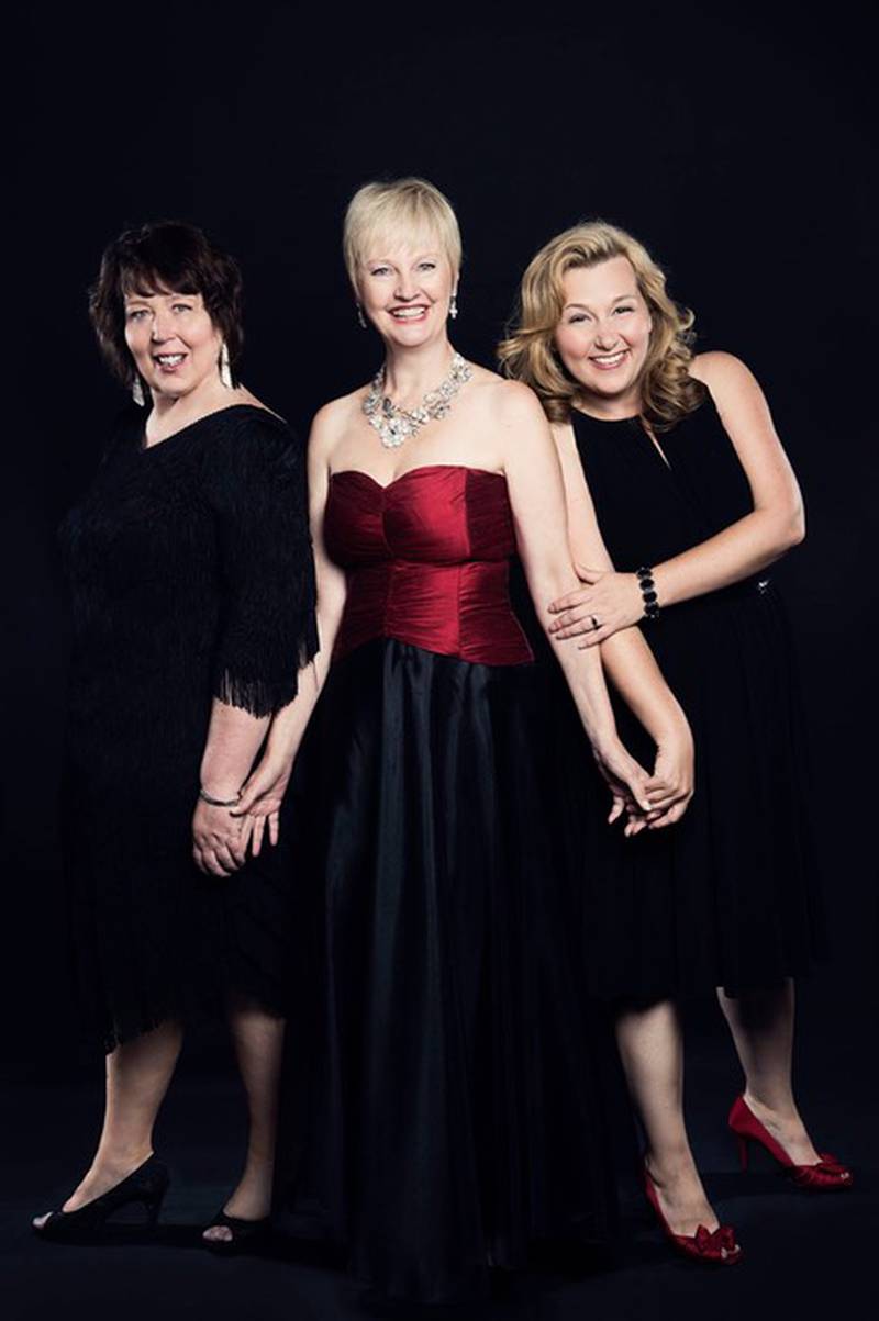 Girls Like Us features performances by (from left) Beckie Menzie, Marianne Murphy Orland and Laura Freeman.