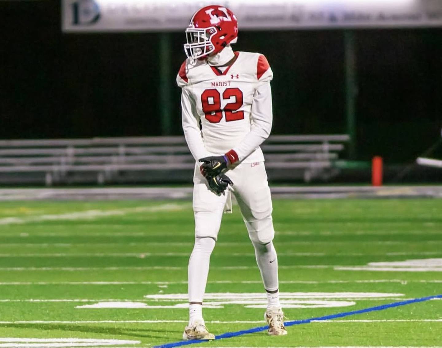 Marist wide receiver Stephen Brown caught 63 passes for 1,035 yards and 10 touchdowns in his career with the RedHawks.