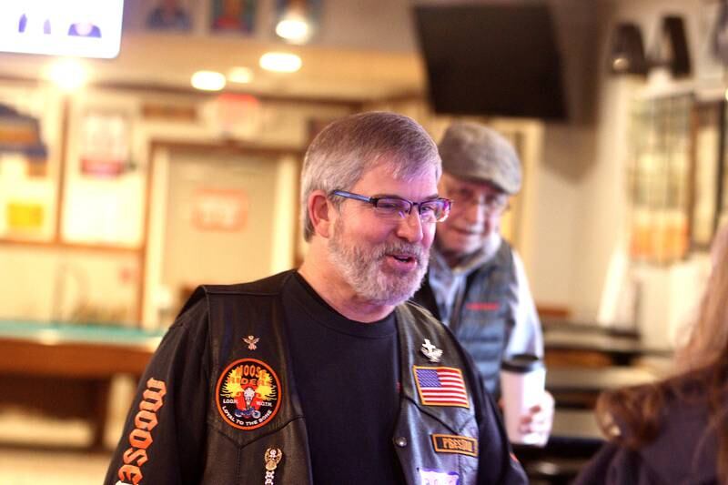 Bruce Preston visits with others during a CERT Appreciation Event Sunday, Jan. 22, 2023, at Wauconda Moose Lodge in Wauconda. The Wauconda CERT team may serve as a model for volunteerism as it is one of the busier volunteer organizations in the area.