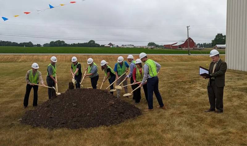Cross Lutheran Church and School broke ground on its new building in June.