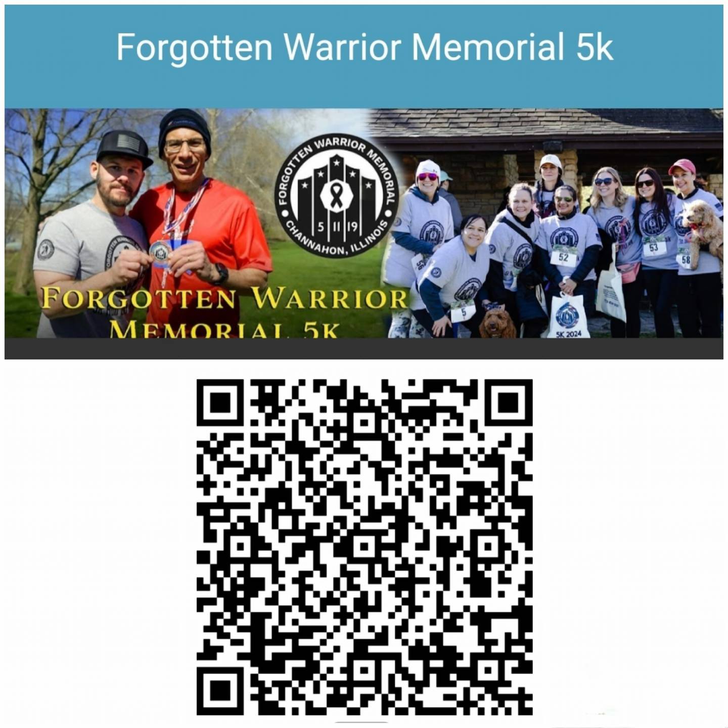 The flyer for this year's Forgotten Warrior Memorial 5k.