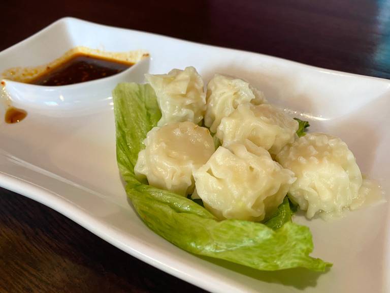 As one of our appetizers, we selected the shrimp shumai at Yummy Asian Bistro.