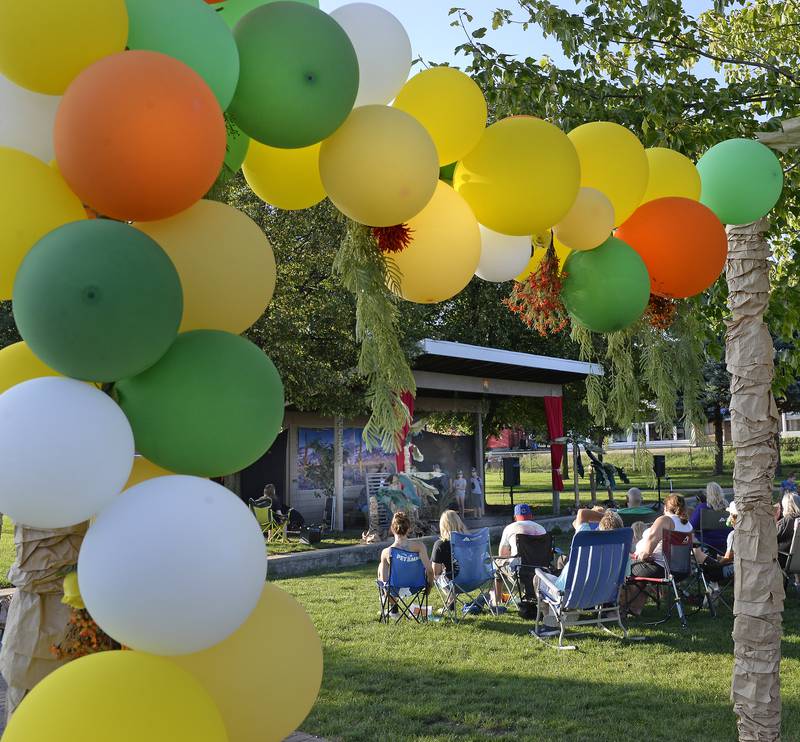 Knudson Park in Marseilles was decorated Friday, Aug. 11, 2023, for a Children’s Theater Production, presented by Marseilles Recreation, of "The Lion King Jr."