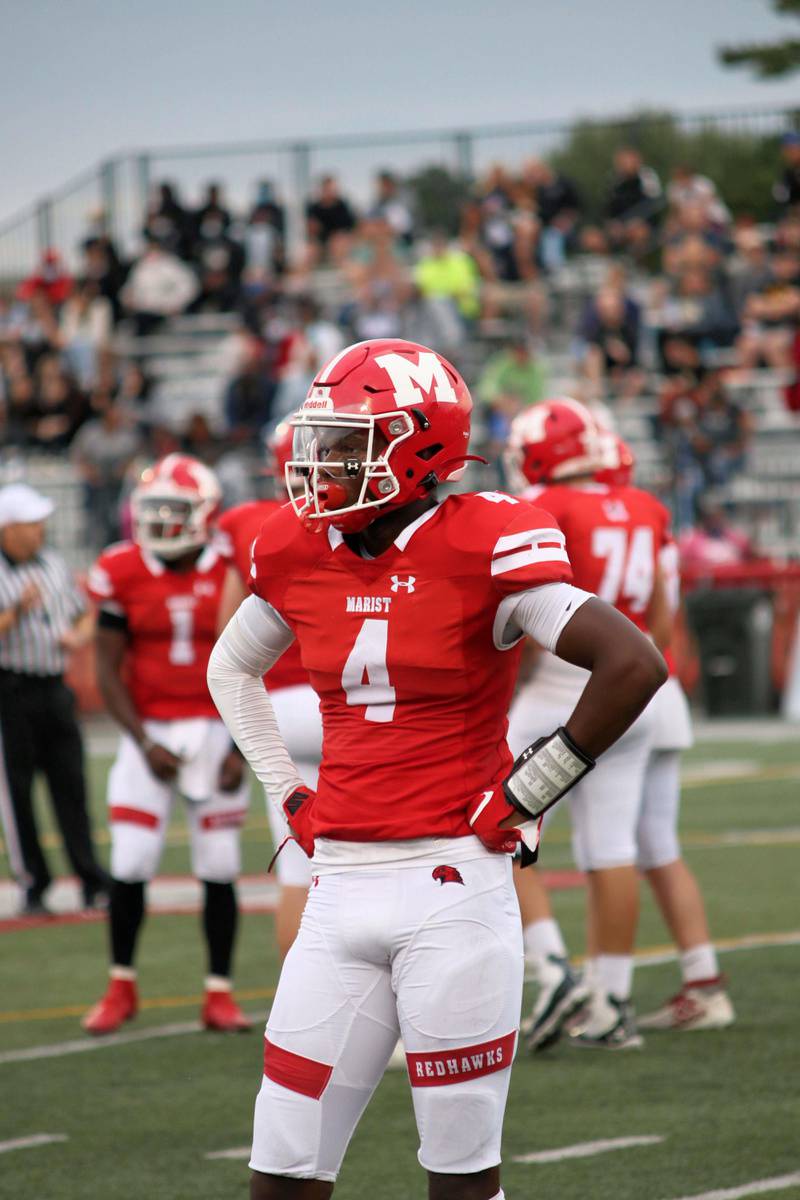 Marist's Ryan Sims committed to play collegiate football at Miami (Ohio) on May 14.