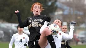 Photos: Sycamore girls soccer hosts La Salle-Peru in steady rain