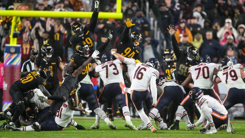 Jake Moody’s last-second kick rallies Bears to win, avenges last year’s heartbreaking loss to Commanders