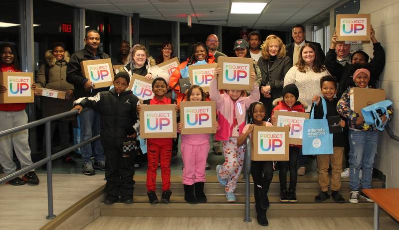 Local families receiving laptops from Comcast donation to Kishwaukee Family YMCA