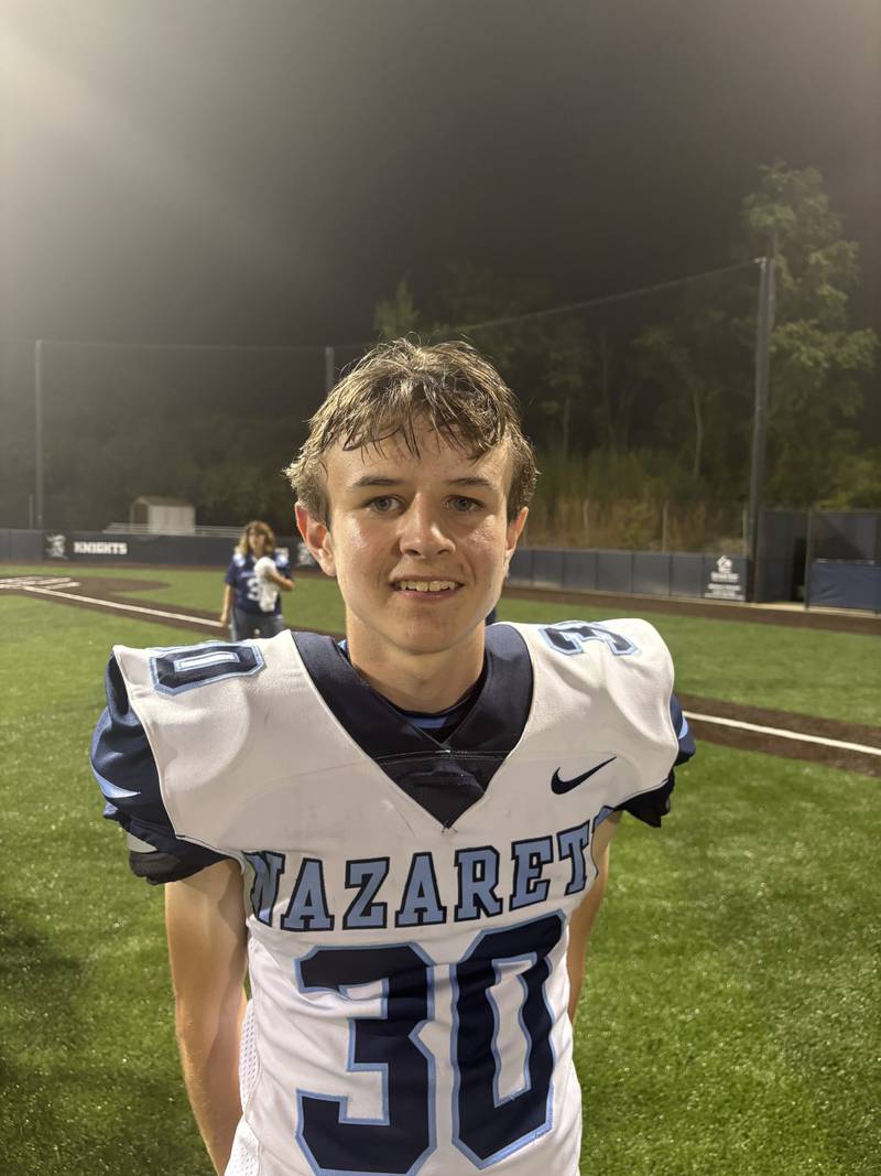 Nazareth sophomore Billy Harding