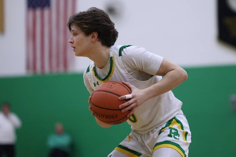 Providence’s Gabe Dunn looks for a play against Eisenhower on Wednesday 1st, 2023.