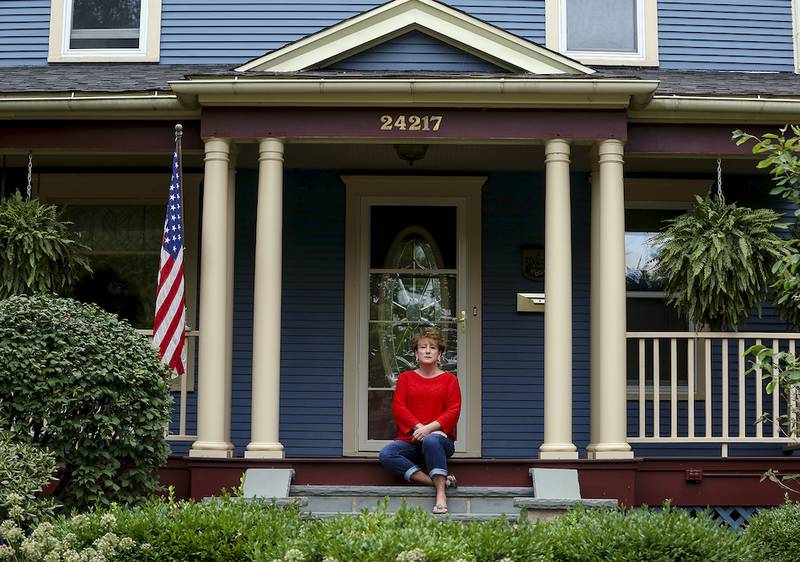 Dawn Kelly, whose home and property was damaged in the 1990 Plainfield Tornado, still resides at her home 25 years later.