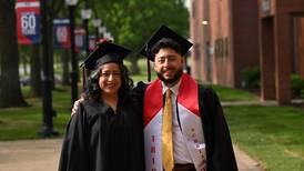 Mother, son graduate college together 