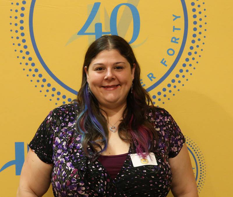 Katrina McQuilkin, Owner/ Dr. of Chiropractic, Mac Chiropractic poses for a photo during the Illinois Valley Chamber of Commerce 40 Under Forty Awards Gala on Thursday, Feb. 9, 2023 at Westclox in Peru.