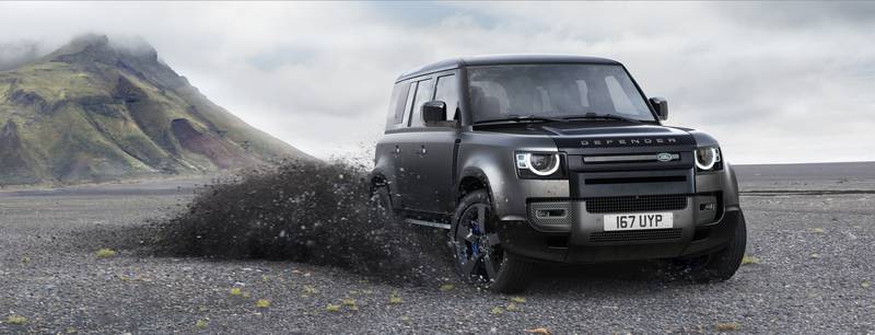 The 2024 Land Rover Defender 110 S combiner off-road prowess with powerful supercharged powerplant.