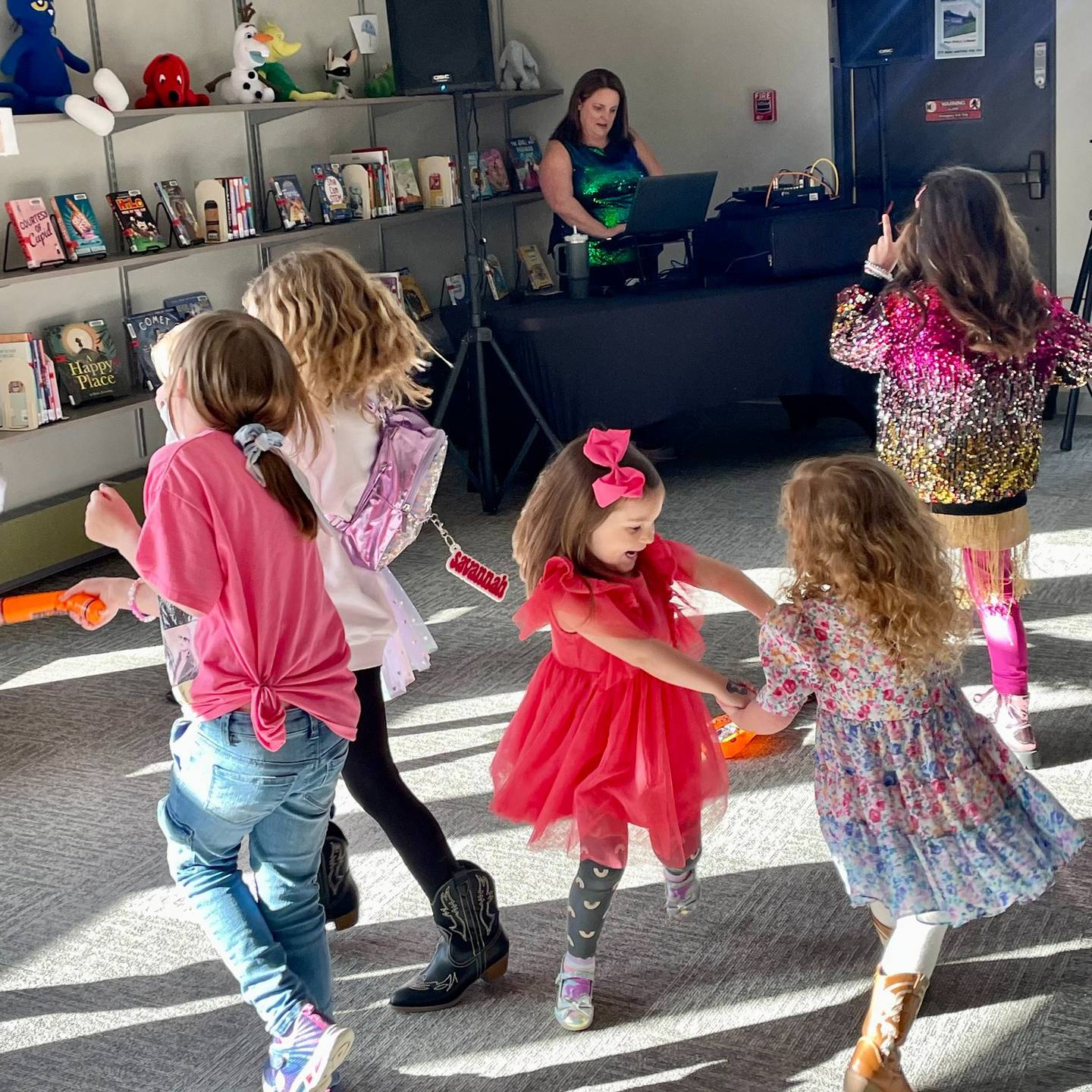 Children of all ages danced the night away Friday, April 5, 2024, on Taylor Swift Night at the Peru Public Library.