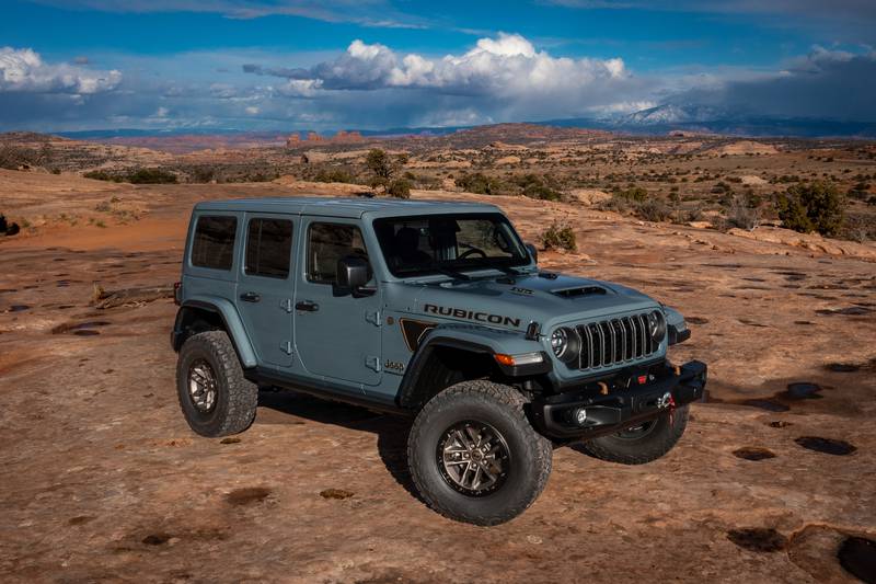 The 2025 Jeep Wrangler 392, one of several trim levels that includes the Sahara, is the most powerful Wrangler.