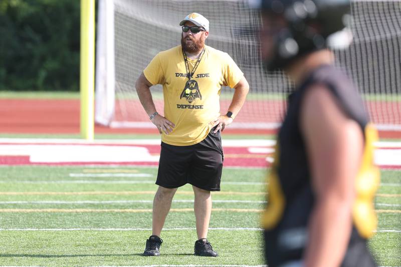 Dan Tito enters his first year as head coach at Joliet West at the Morris 7 on 7 scrimmage. Tuesday, July 19, 2022 in Morris.