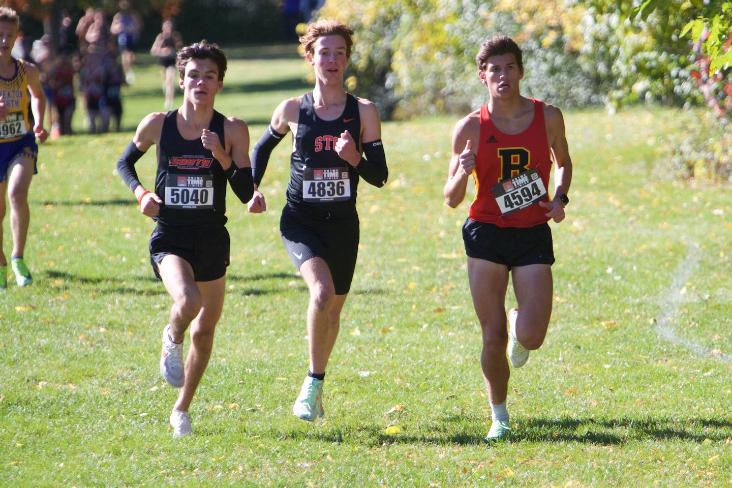 Teams battle for position at the DuKane Conference Cross Country Meet on Saturday, Oct, 15, 2022 in Roselle.