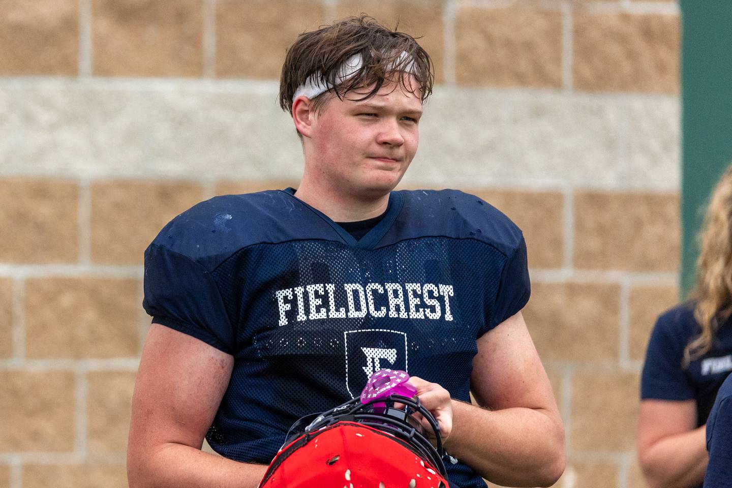 Tony Stalter of Fieldcrest stands on sideline on Thursday, July 17, 2025 at Dwight High School in Dwight.