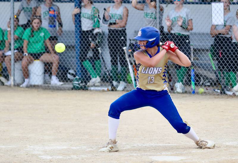 Princeton Logan's Addison Parry eyes a pitch in Thursday's season opener.
