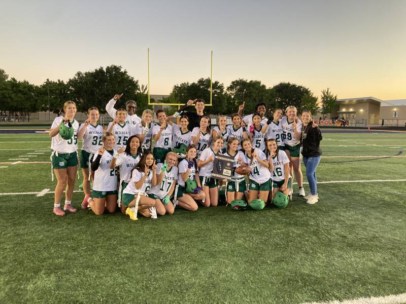 The Plainfield Central girls flag football team.