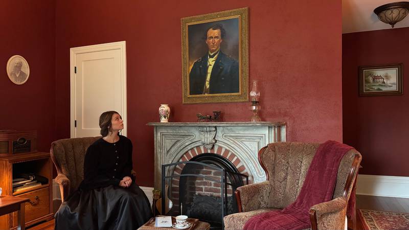 Local actress Caitlyn Tucker portrays Ann Dickey Wallace in the Ottawa Historical & Scouting Heritage Museum’s documentary, “Forgotten Valor: The Life and Death of General W.H.L. Wallace.”