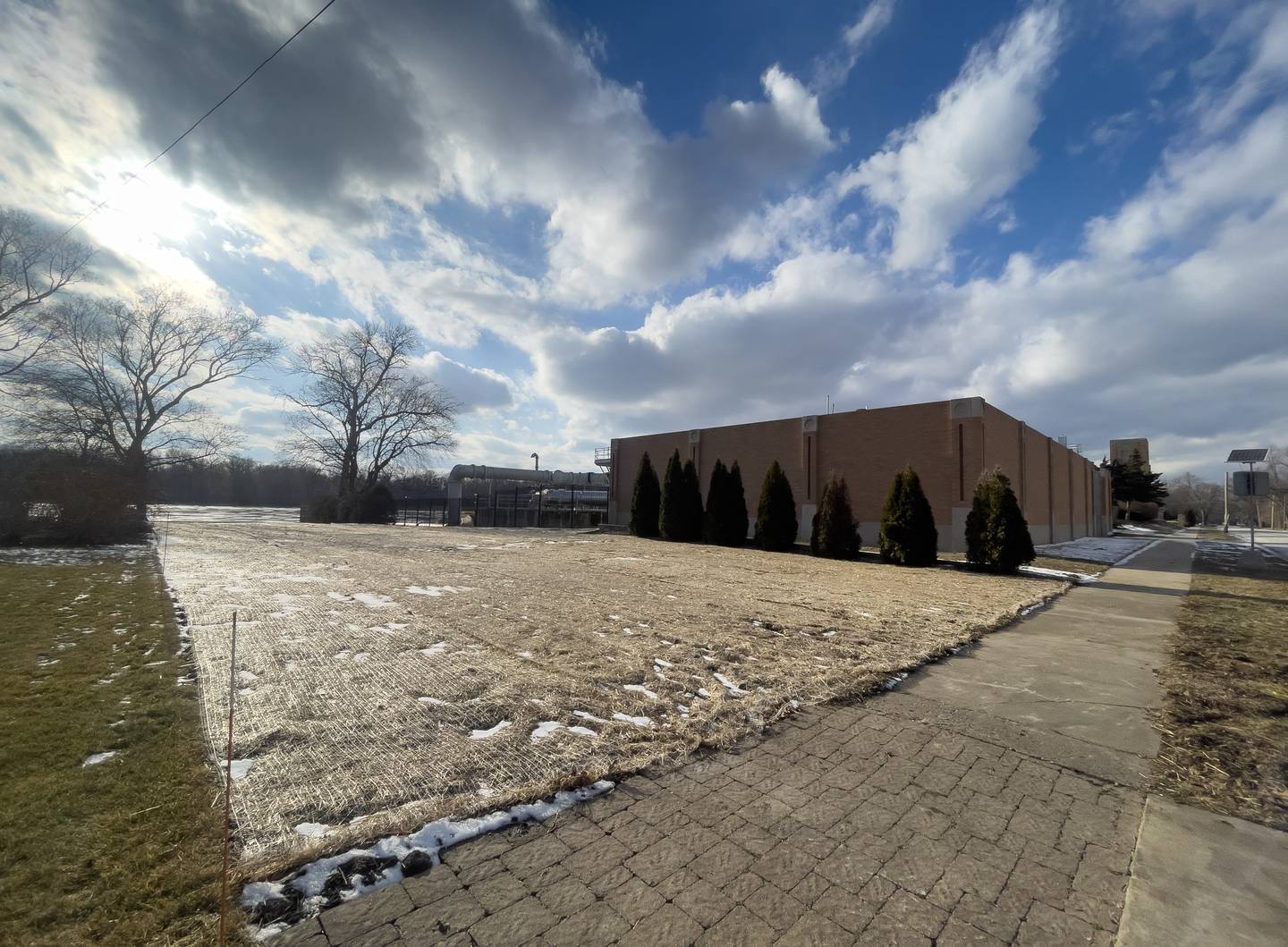 An empty lot immediately east of the Aqua Water Treatment Plant on Cobb Boulevard in Kankakee sits empty after a house was demolished about two weeks ago for planned expansions at the plant.