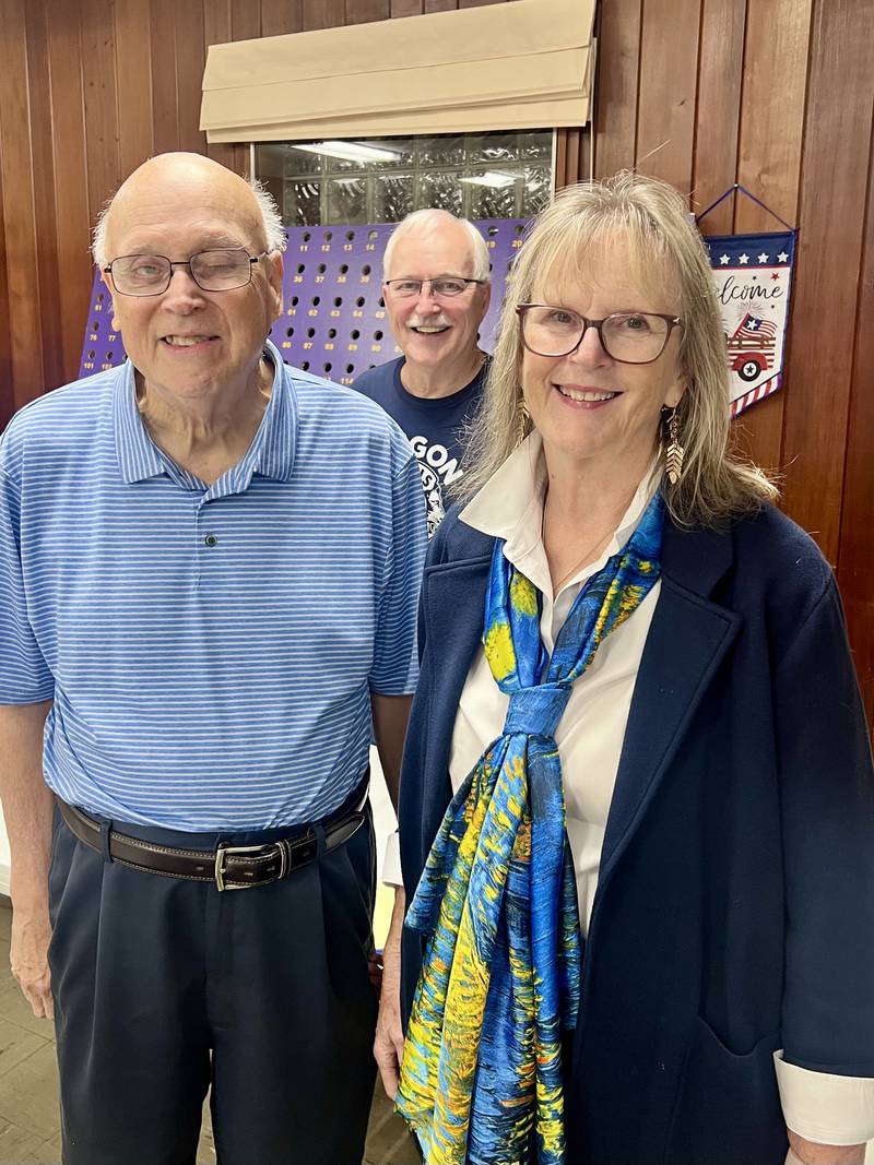 Sept. 11 was the Oregon Lions Club annual drawdown event. Grand prize winner, Chuck Shaffner (pictured at left), took home $1,000 cash. Jan Conkrite (pictured at right) won $100 cash. The emcee for the evening Lion James Brown.