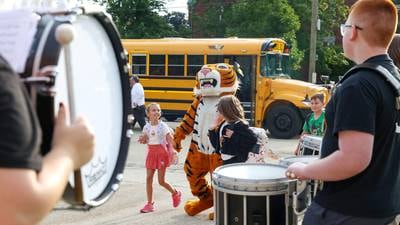 First day of school fanfare