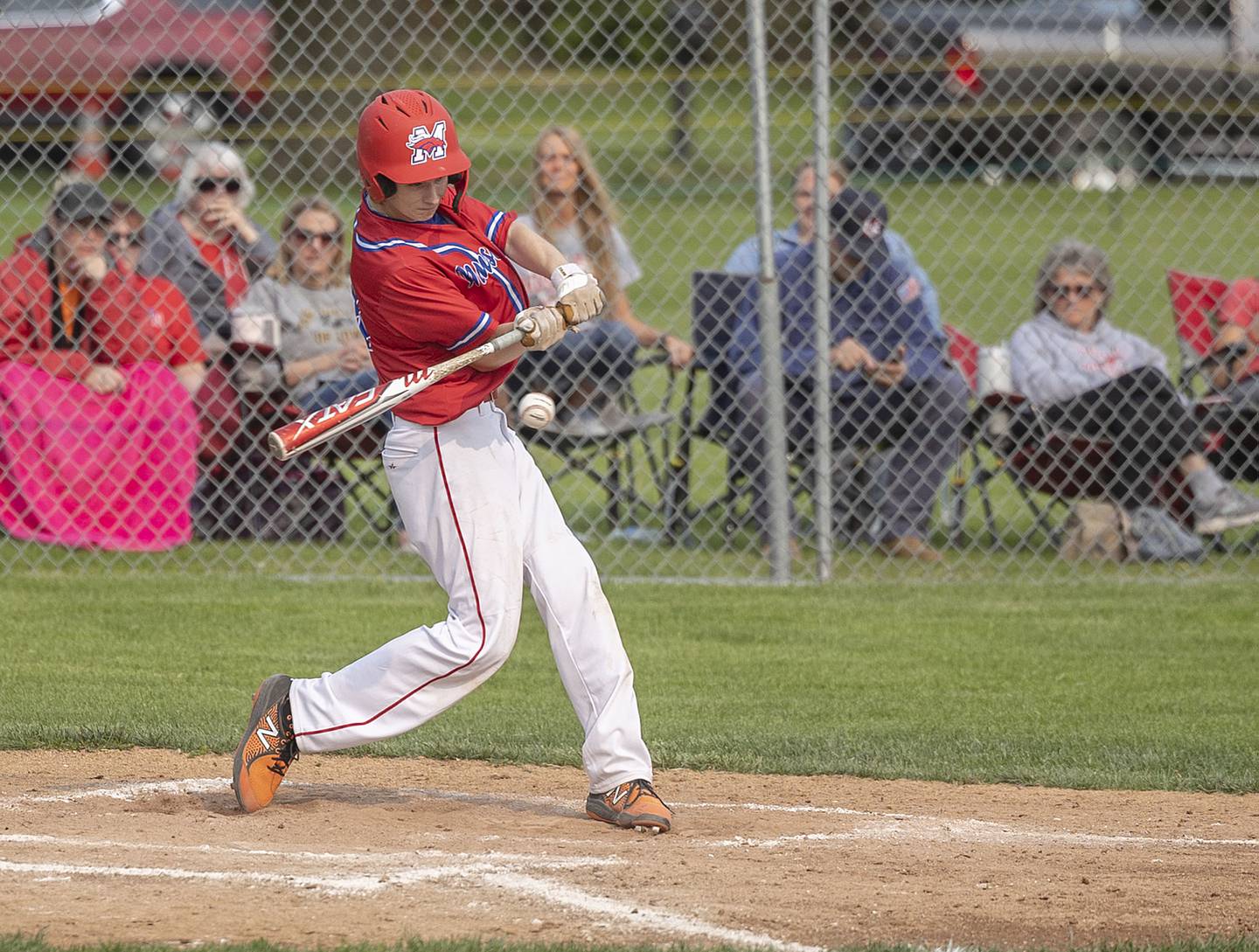 Morrison’s Aydan Meinsma drives in two against AFC Wednesday, May 17, 2023.