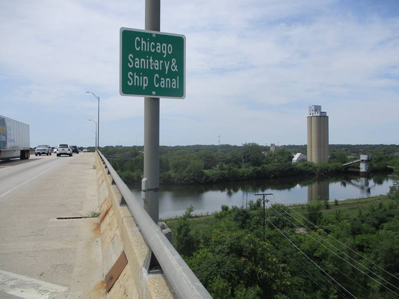 The Ducere LLC oil terminal will be built on a strip of land that runs beneath the 9th Street bridge in Lockport, seen here on Wednesday, July 19, 2023.
