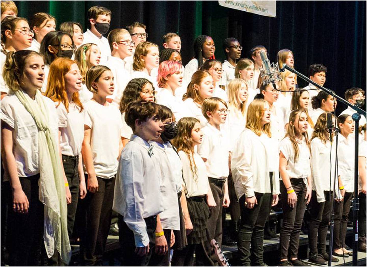 A youth choir of students from  Drauden Point Middle School in Plainfield perform at the Rialto Square Theatre in Joliet during "A Shamrockin' Good Time" in 2022. This year's show is March 16.
