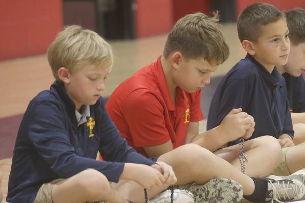 Photos: Academy of St. Carlo Acutis Oglesby campus unite in One Million Children Praying the Rosary