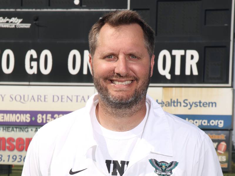 Woodstock North football coach Matt Polnow