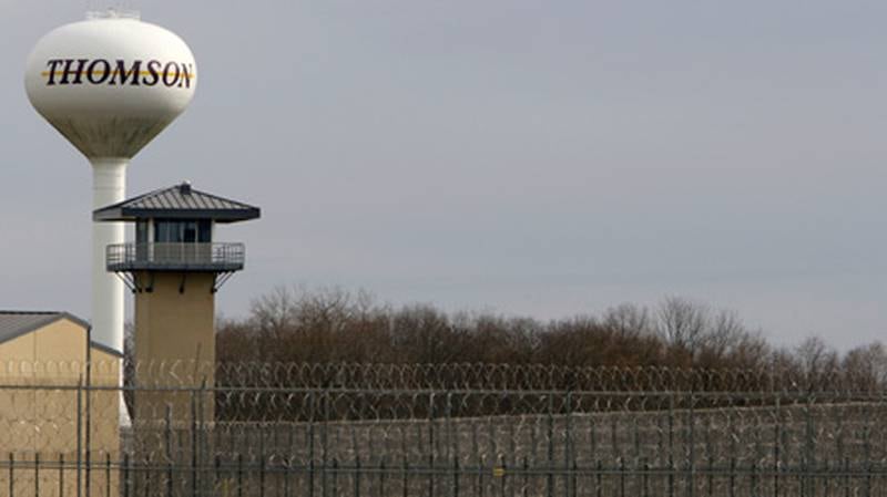 In this Monday, Nov. 16, 2009 file photo, the Thomson Correctional Center, is seen in Thomson, Ill. The Thomson Correctional Center was one of several potential sites evaluated by the Federal Bureau of Prisons but has emerged as a leading option to house detainees held at Navy-run prison in Guantanamo Bay, Cuba.