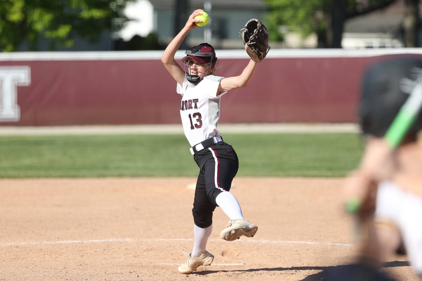 Lockport’s Kelcie McGraw delivers a pitch against Andrew in the Class 4A Lockport Regional Championship on Friday, May 26, 2023, in Lockport.