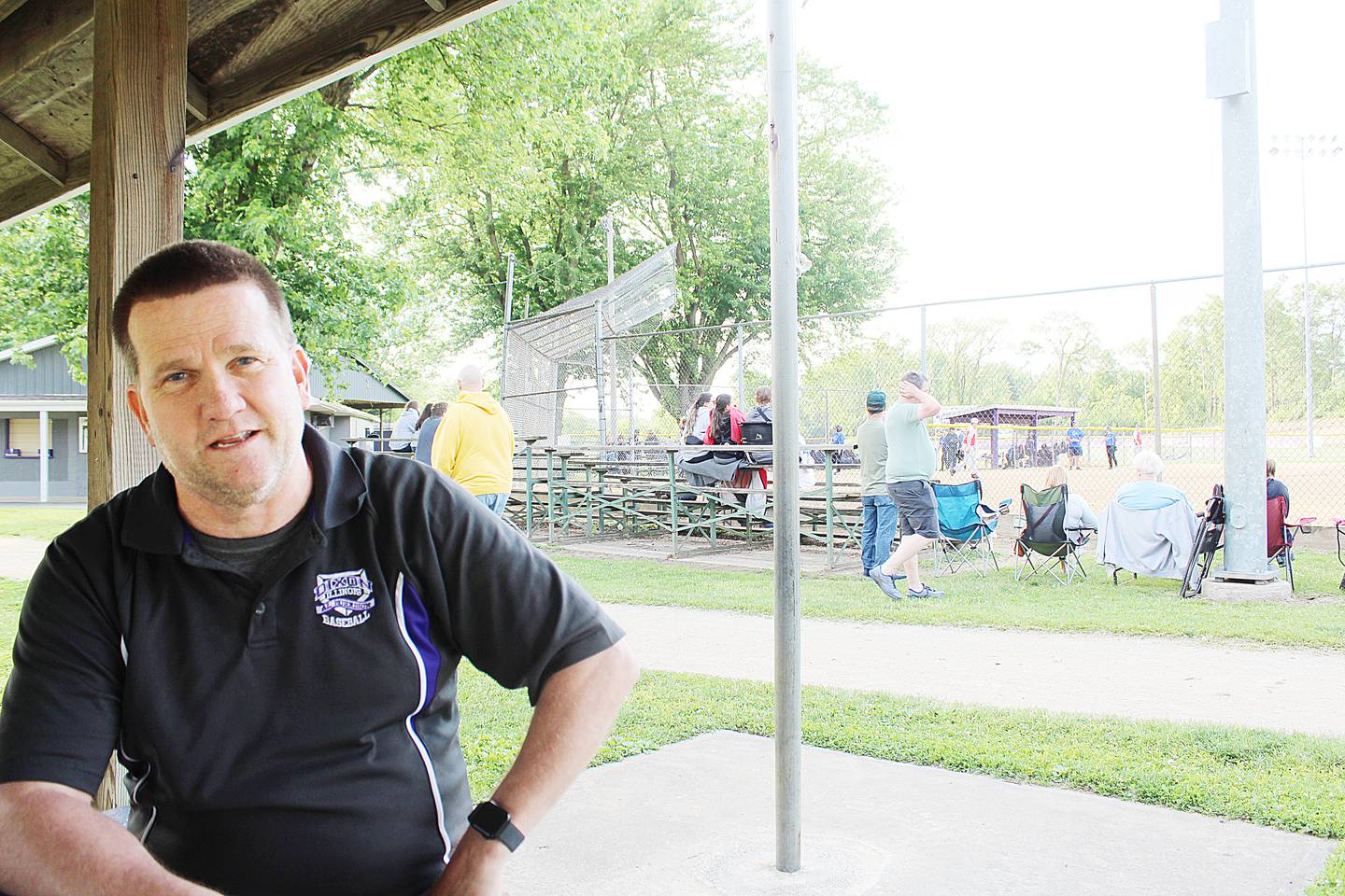 Scott Johnson, president of the Al Morrison Baseball board of directors, oversees a league of 570 children who spend a part of their summers in 2025 learning America's Pastime in Dixon. He is serving his second three-year stint on the board.