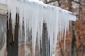 Icicles are signs of trouble as snow melts off roofs