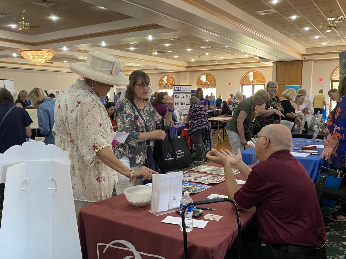 Grundy County's inaugural Senior Expo featured many vendors sharing what they do with senior citizen attendees.