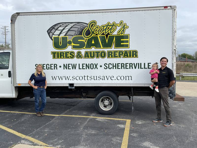Pictured, from left, are Sheri Templin, Scott's U-Save Tire & Auto Repair owner; Brad Templin Scott's U-Save Tire & Auto Repair operations manager; and Templin's daughter Charlotte Templin. Scott’s U-Save Tire & Auto Repair has been recognized in the fourth annual CARFAX Top-Rated Service
Center Program for the fourth year consecutive year.