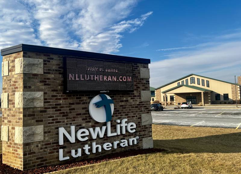 New Life Lutheran Church at 702 W. Lynn Blvd. in Sterling, Illinois.
