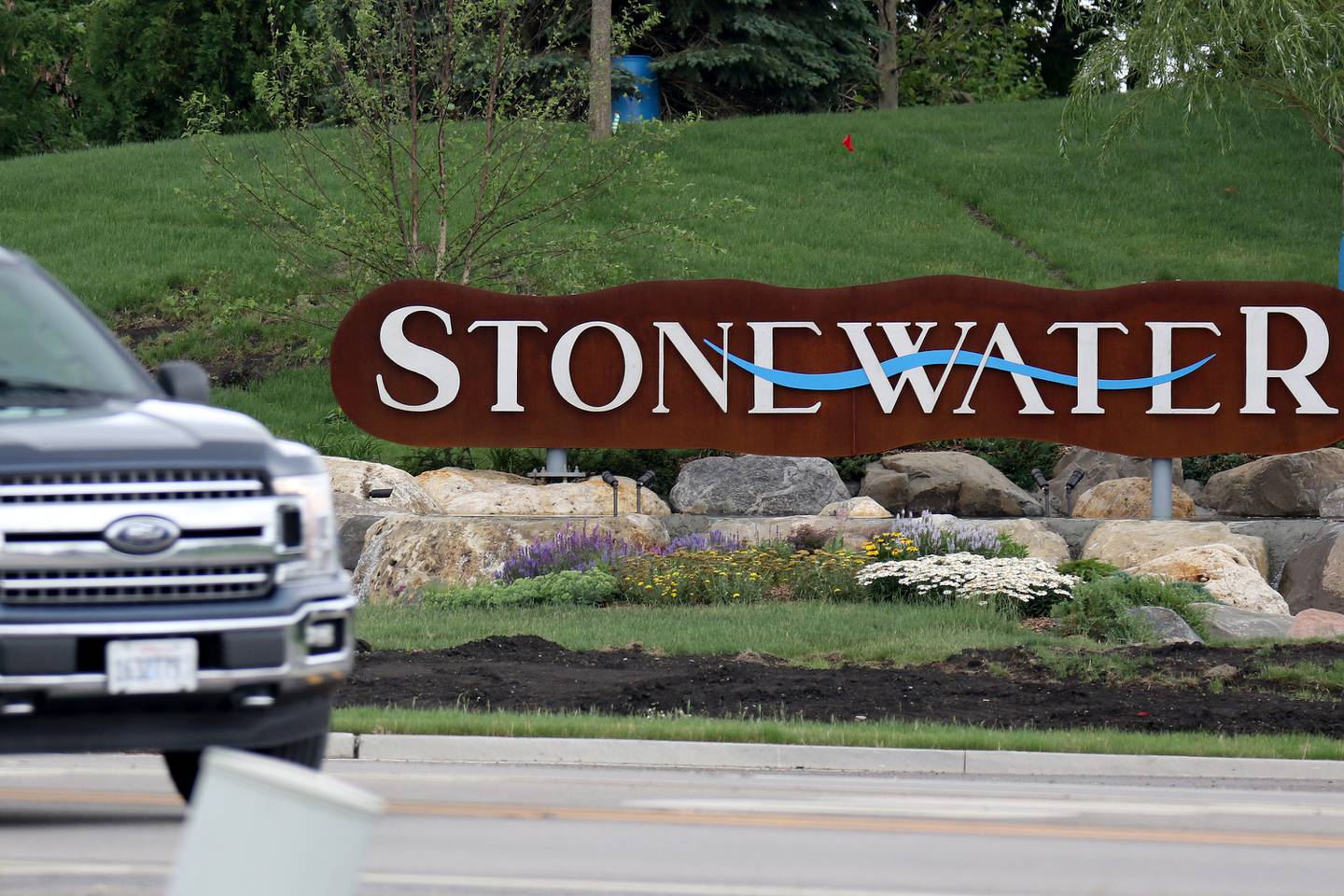 Construction continues in the Stonewater subdivision in Wonder Lake in a June 2021 file photo.