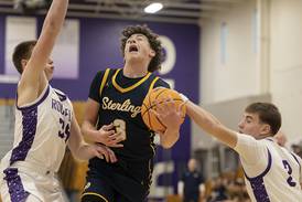 Photos: Sterling boys take on Rochelle in basketball