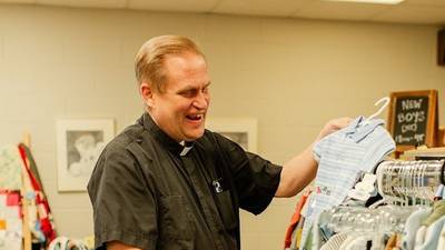Monsignor, founder of baby supply center, departs parish 