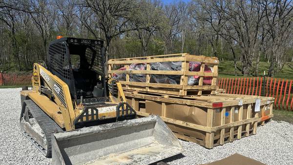 Photos: Logan’s Oasis Playground installation begins at Marilla Park in Streator
