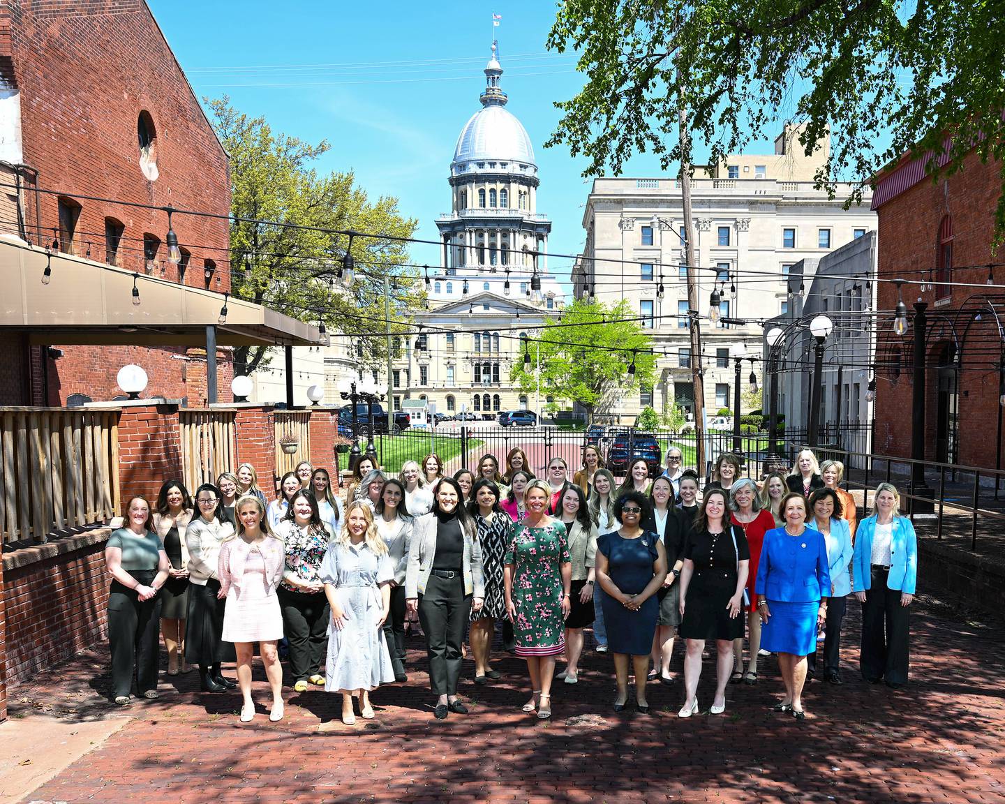 A group photo of participants in Springfield on April 22, 2026, at the Women to Watch conference.