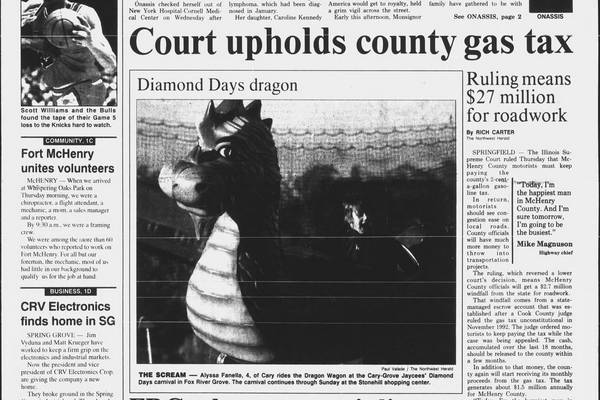 Historical covers for May 20: Court upholds county gas tax