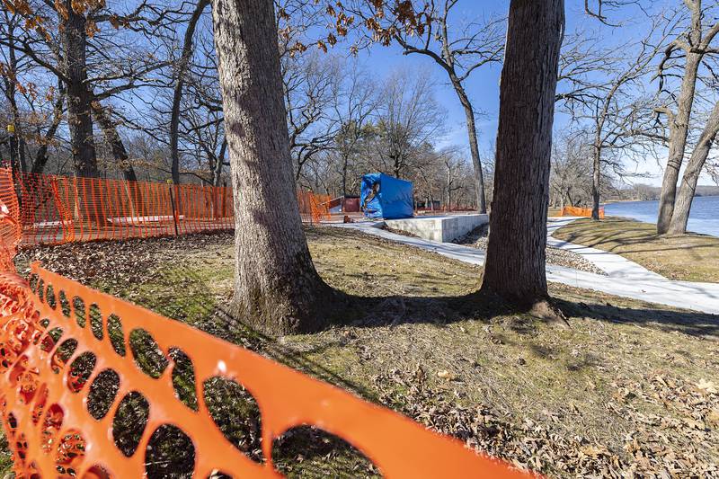 The kayak/canoe launch at Lowell Park in Dixon is nearing completion Thursday, Feb. 29, 2024. A grand opening is being planned.