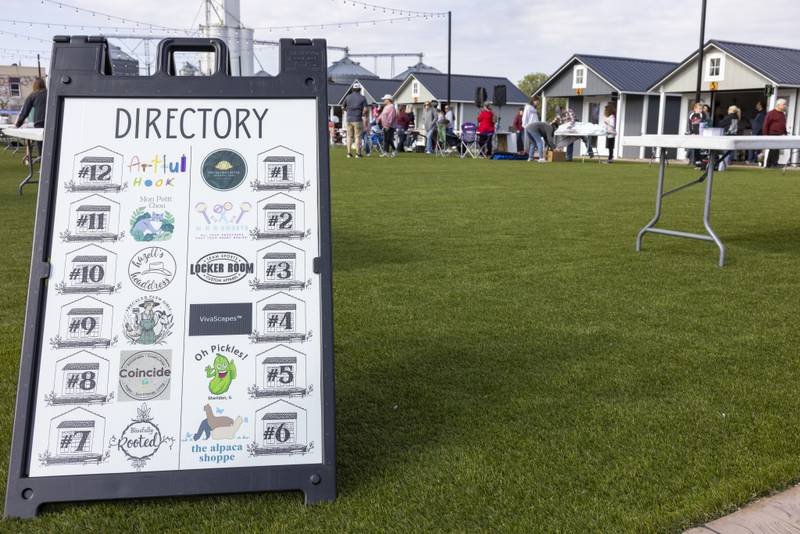 Twelve new storefronts opened during the grand opening of Market On Mill on May 3, 2025 in Utica, Illinois.