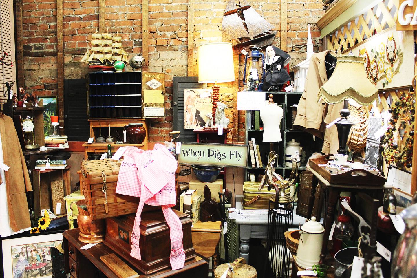 Lena Mercantile Co. gathers around 65 vendors under one roof who offer an eclectic mix of antiques.